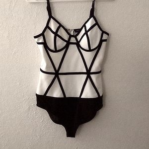 B/W Entry bodysuit